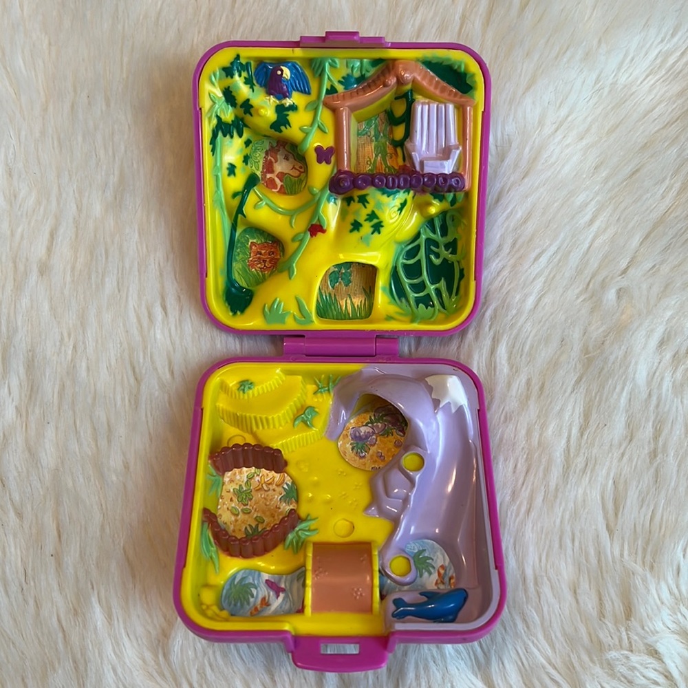 Vintage 1989 Bluebird Polly Pocket Wild Zoo Compact No Figures
